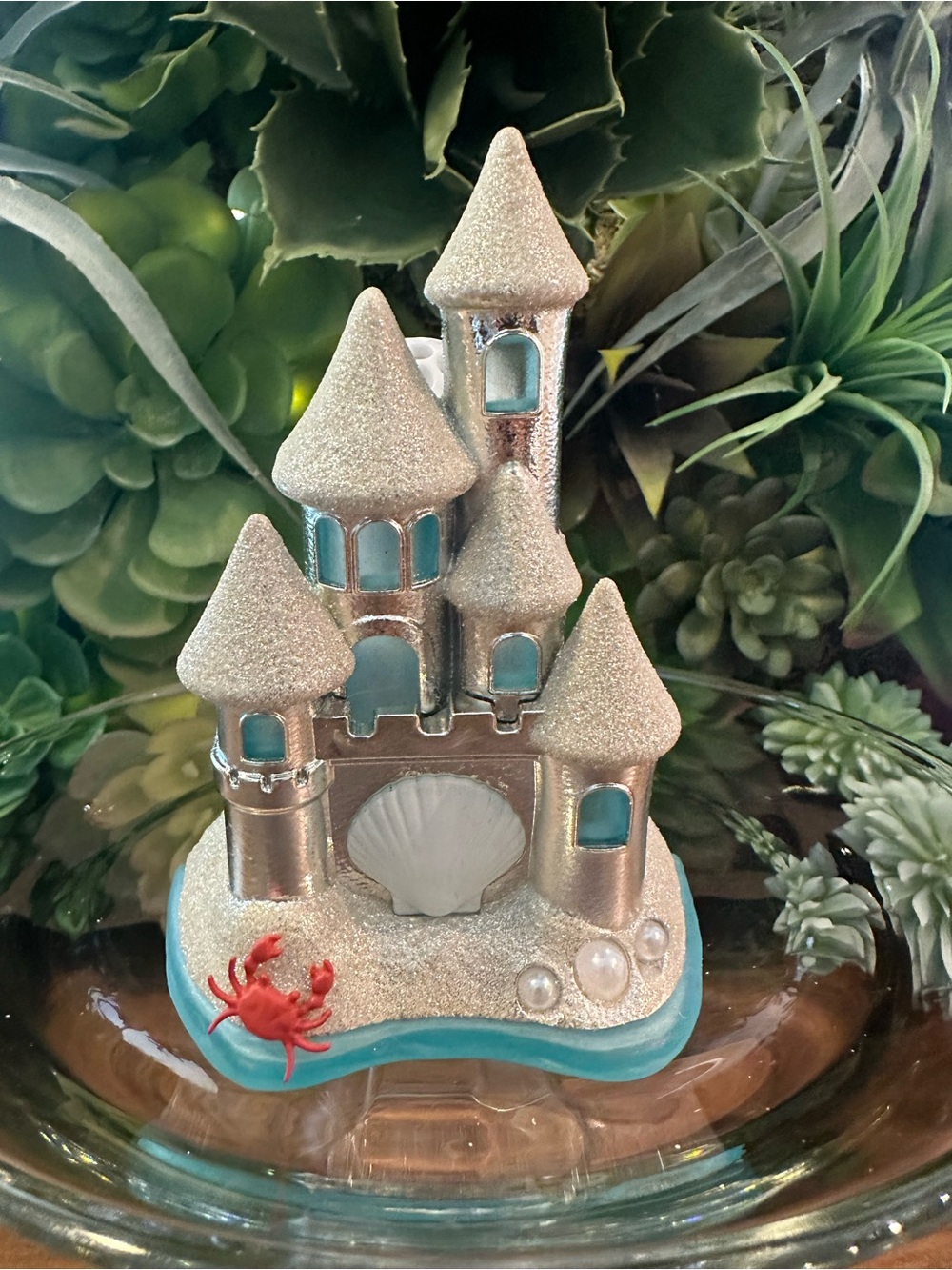 Bath & Body Works Wallflower - Glittery Sandcastle Accent in Gold, Blue, Cream